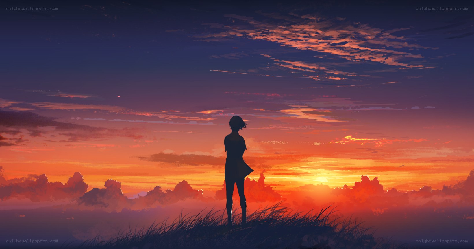Silhouette at sunset