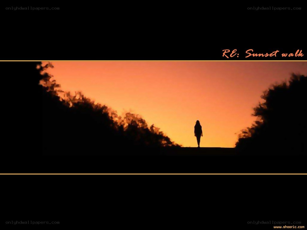 Silhouette at sunset