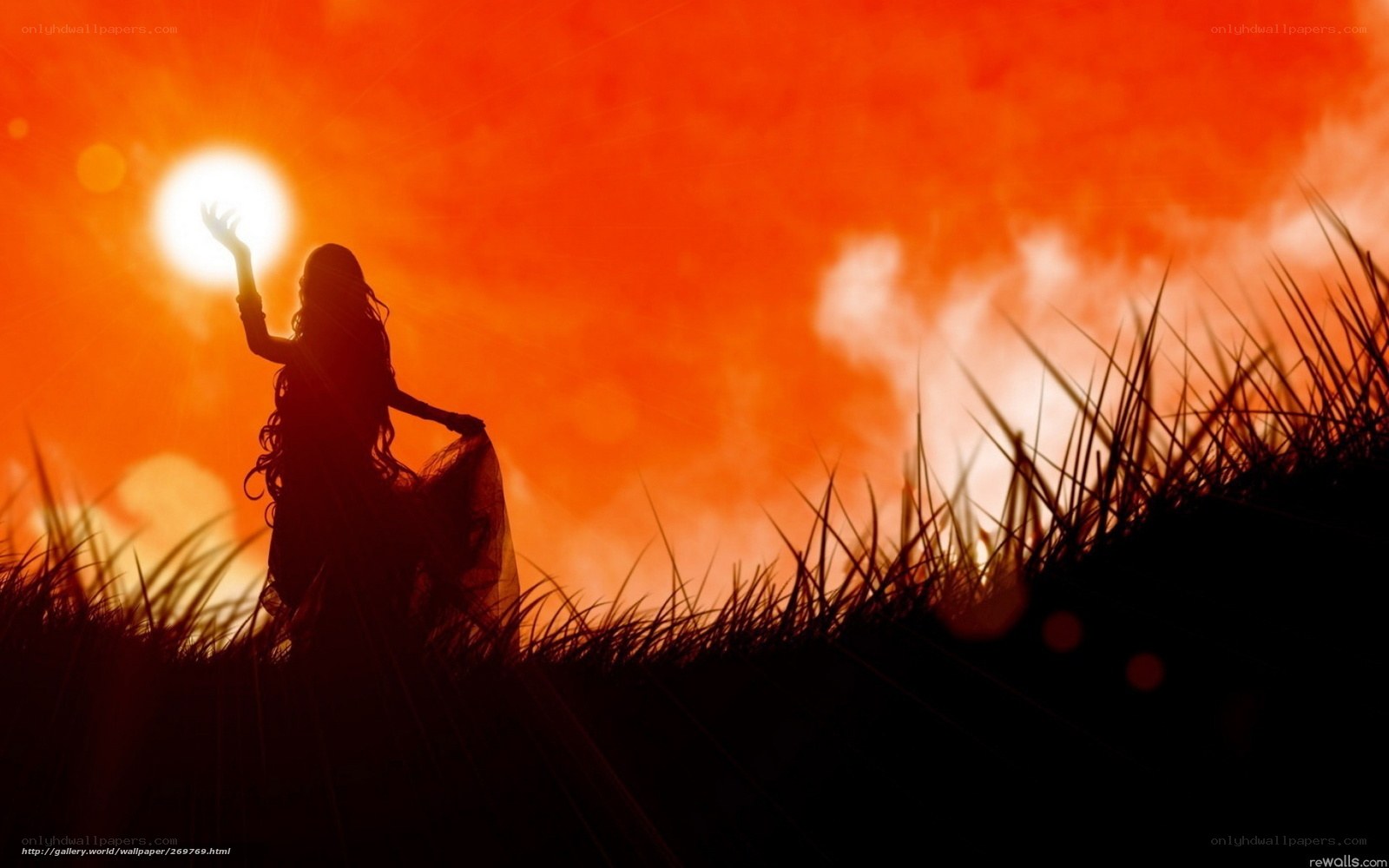 Silhouette at sunset