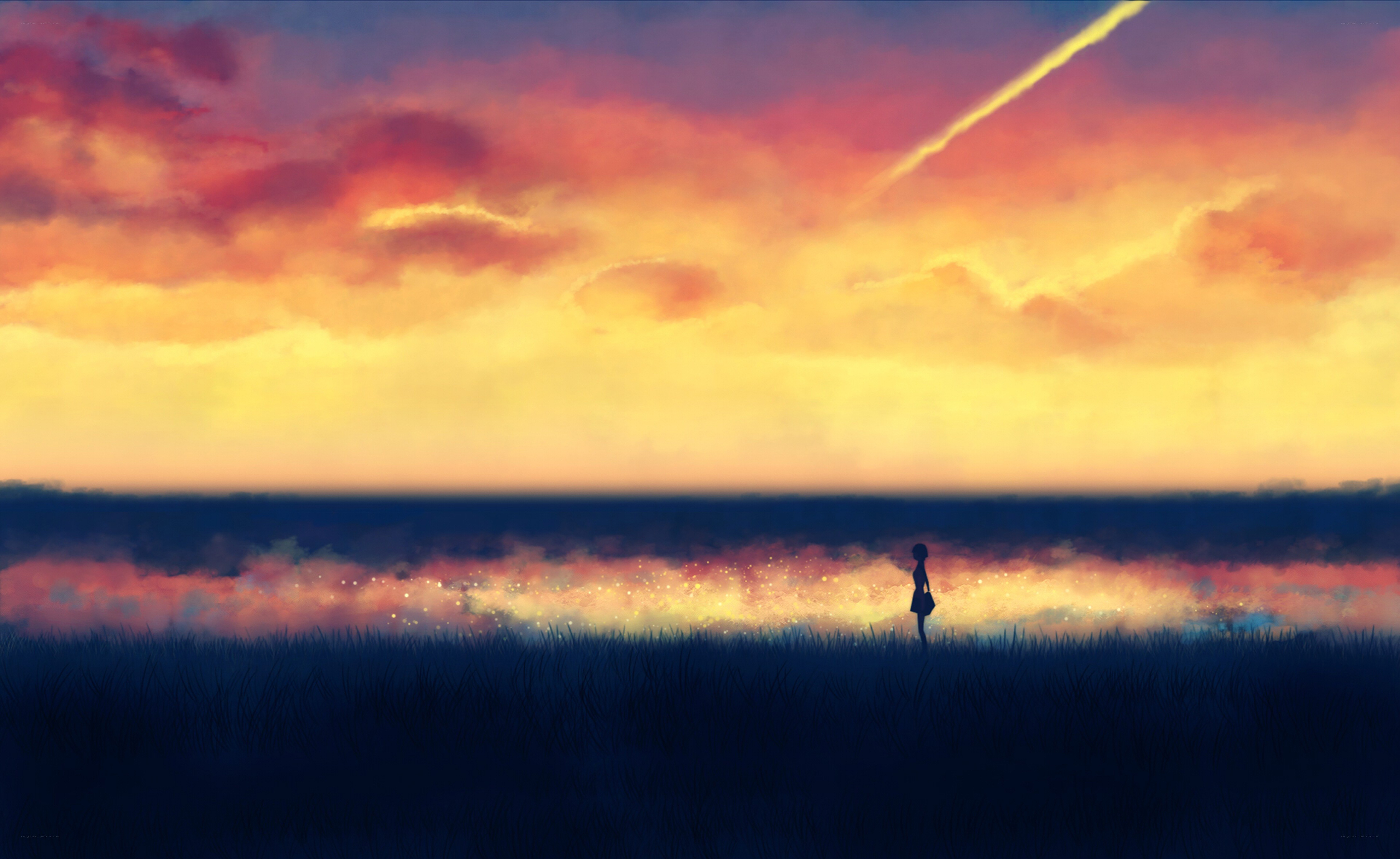 Silhouette at sunset