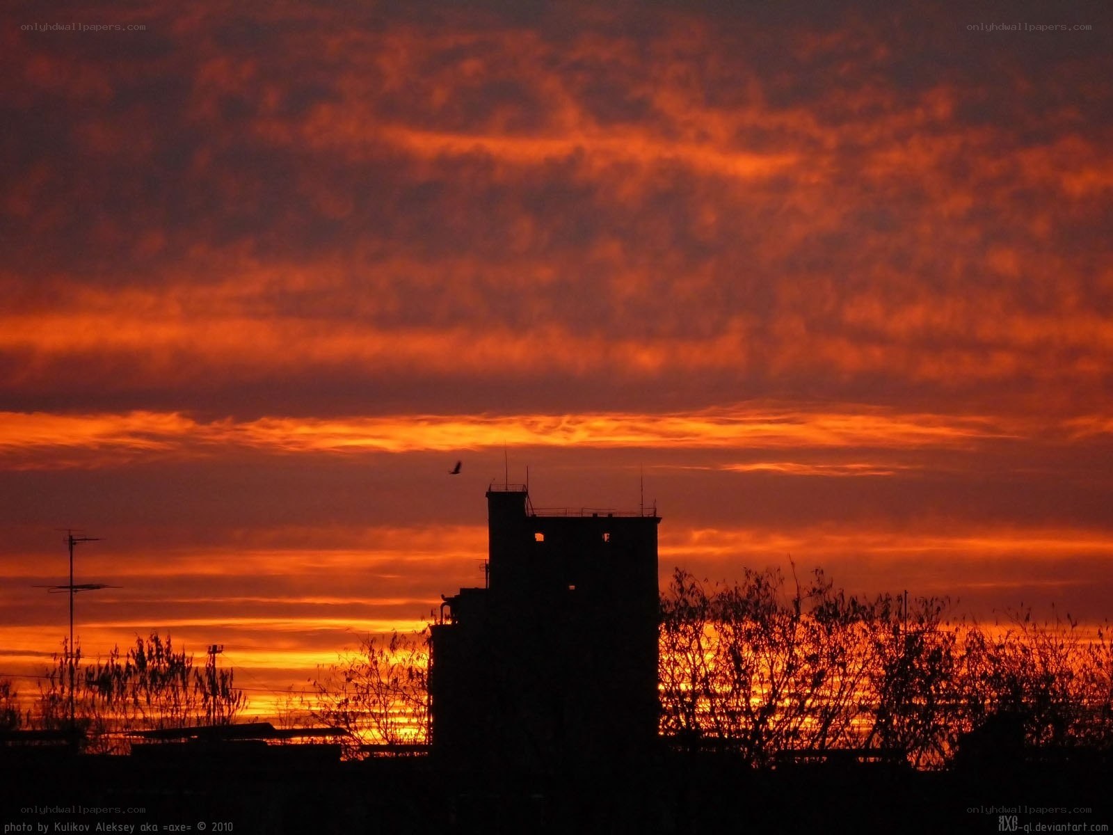 Silhouette at sunset