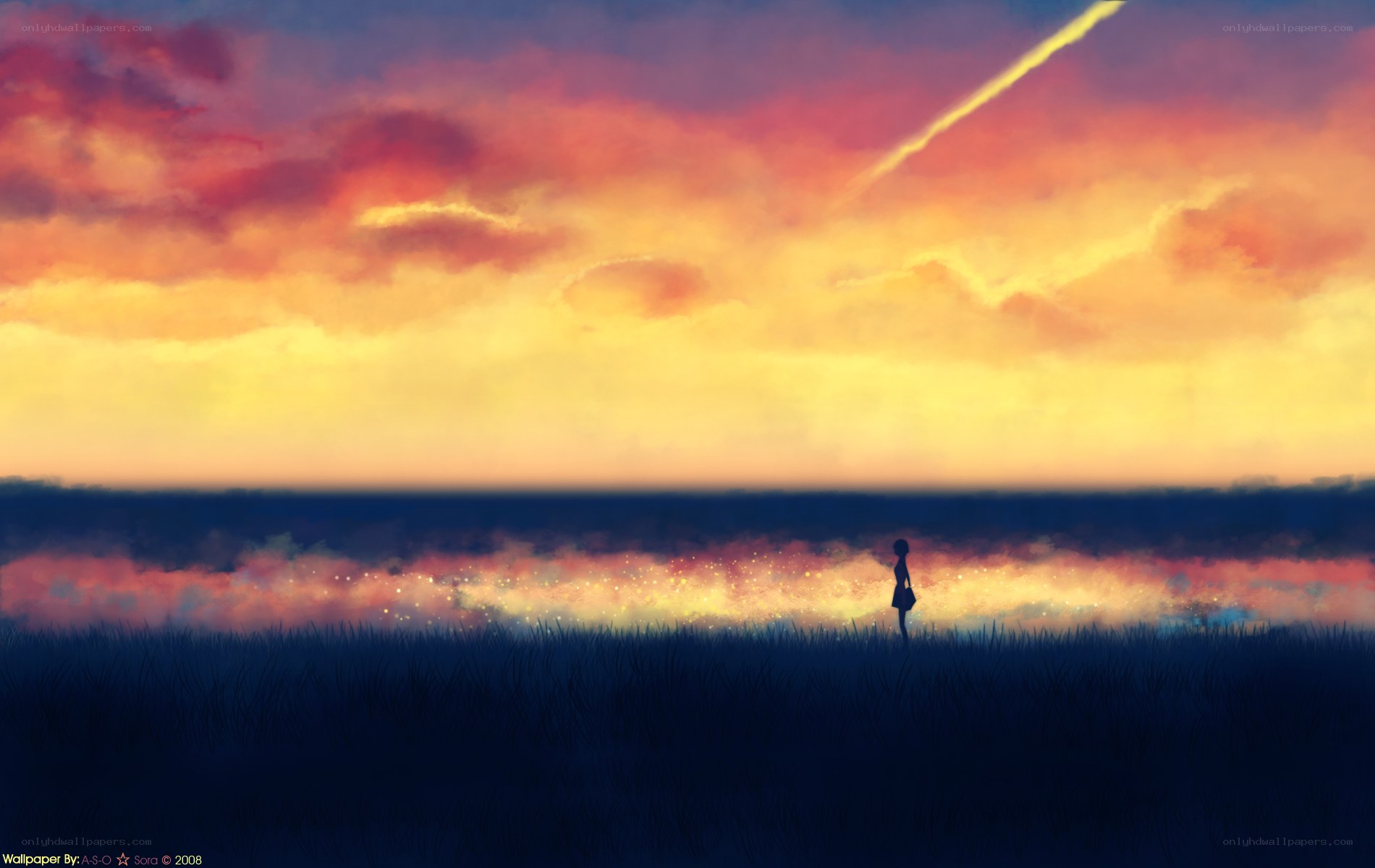 Silhouette at sunset