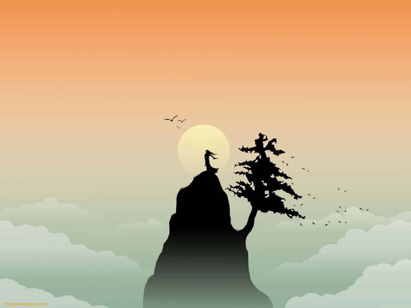 Silhouette at sunset