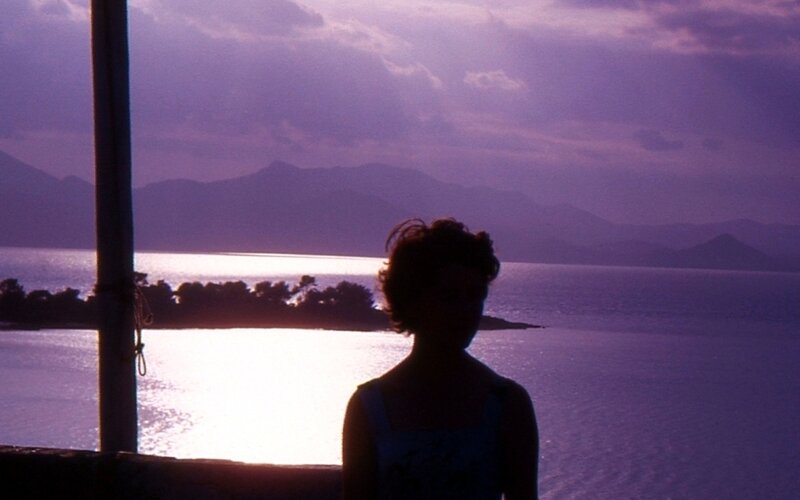 Silhouette at sunset by the sea