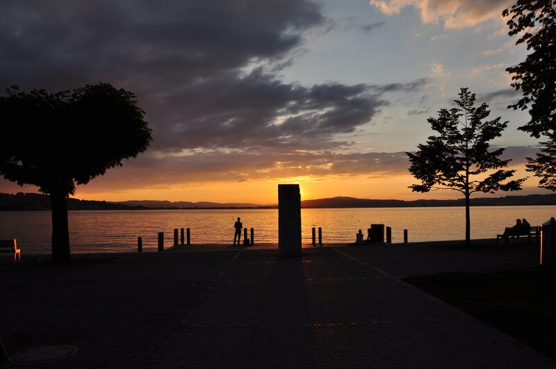 Silhouette at Sunset — Orange