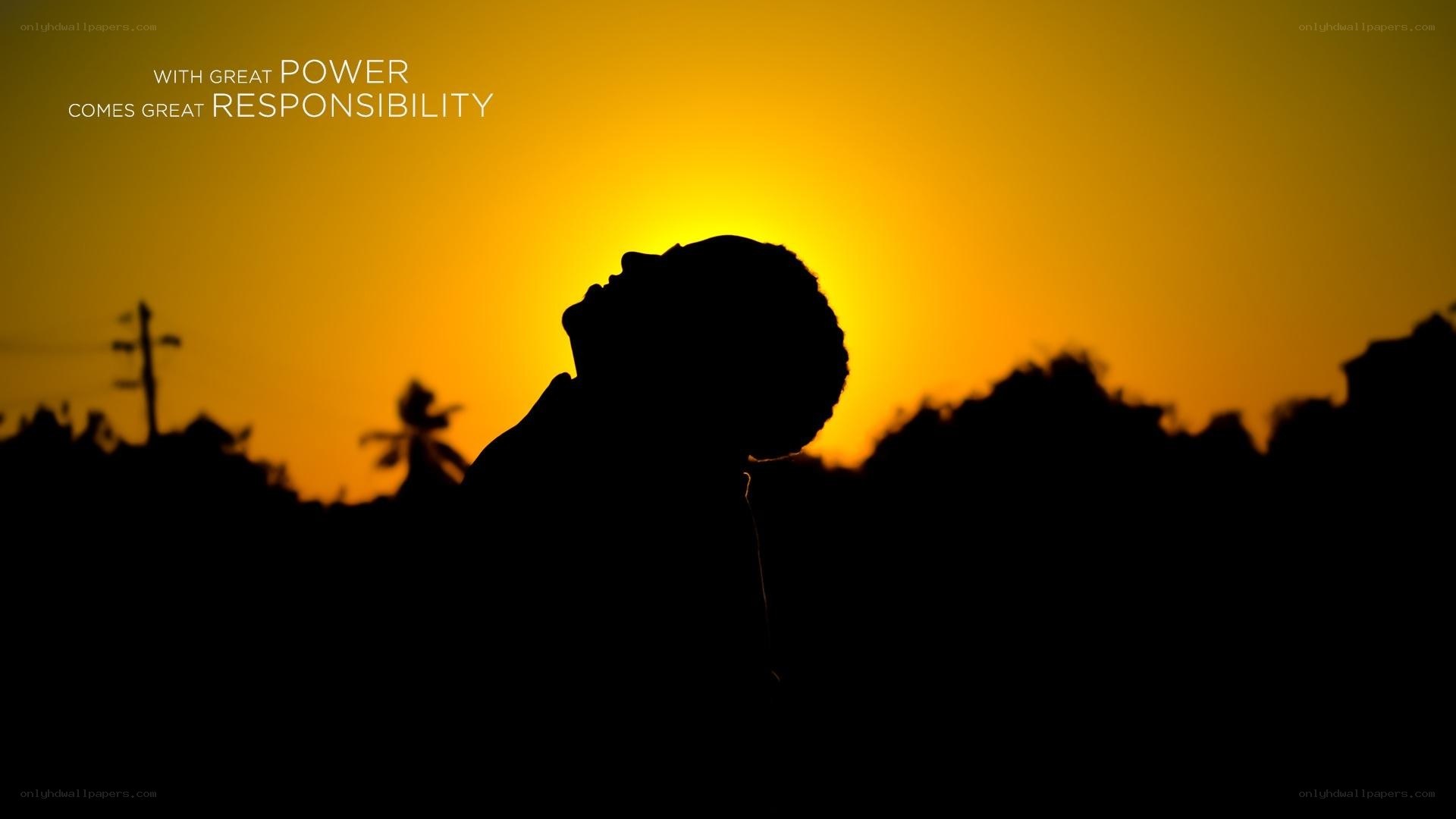 silhouette at sunset with quote