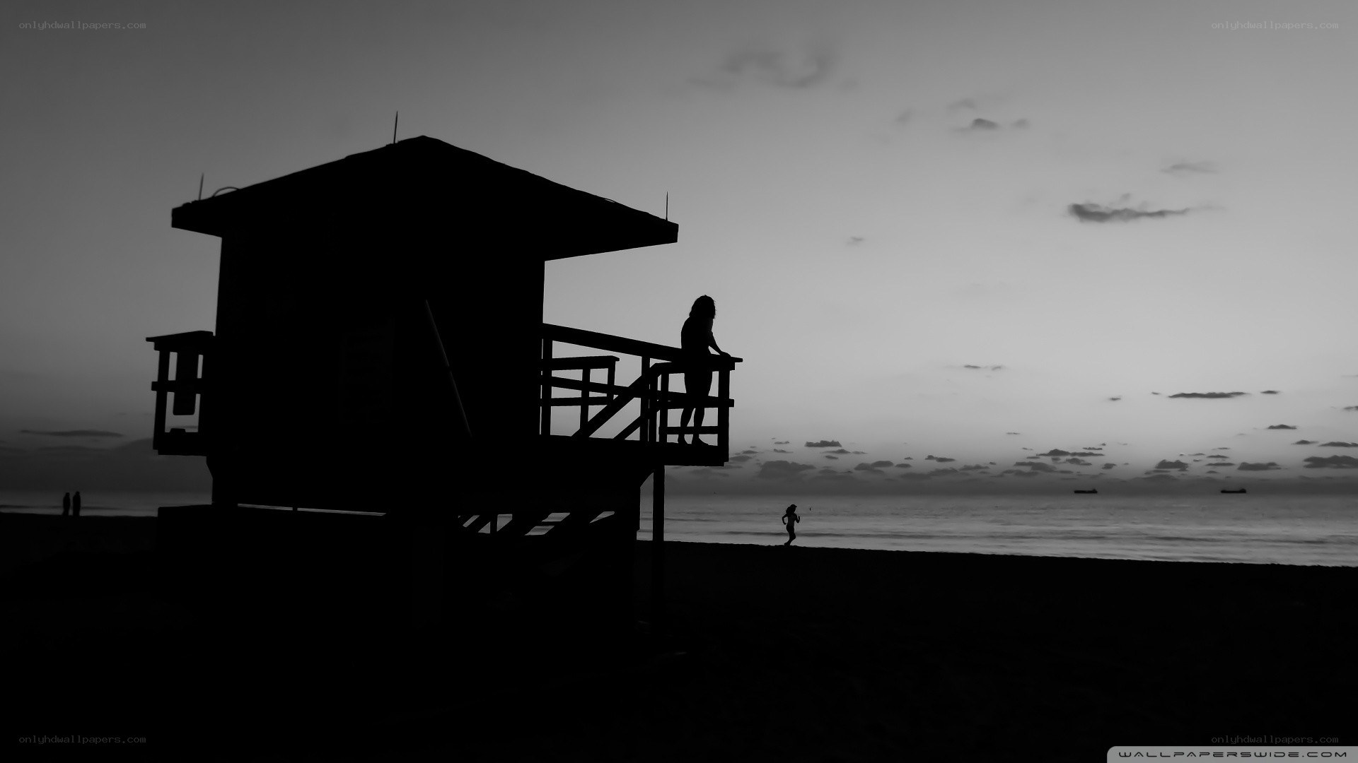 Silhouette at the beach