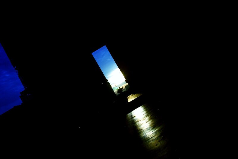 Silhouette at the doorway