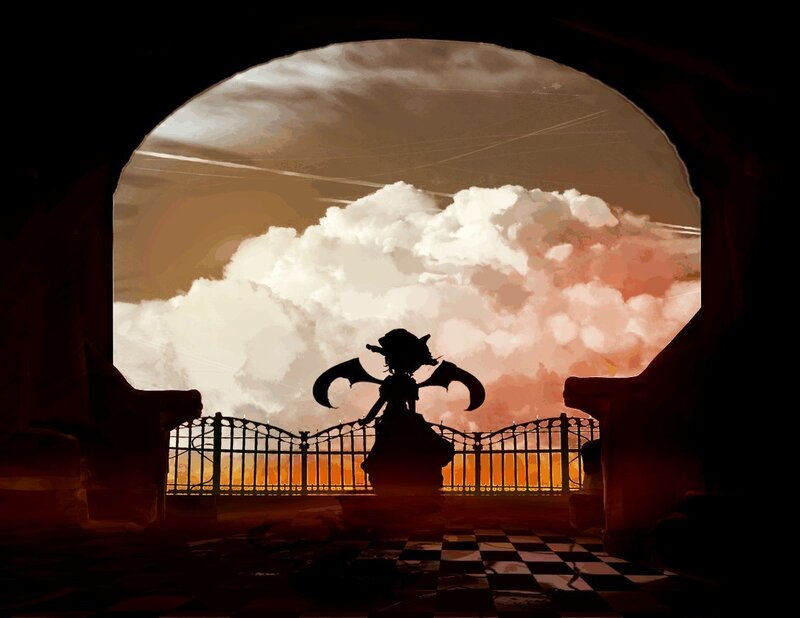 Silhouette at the gate