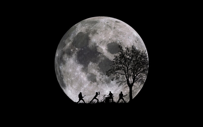 Silhouette Band on Hill
