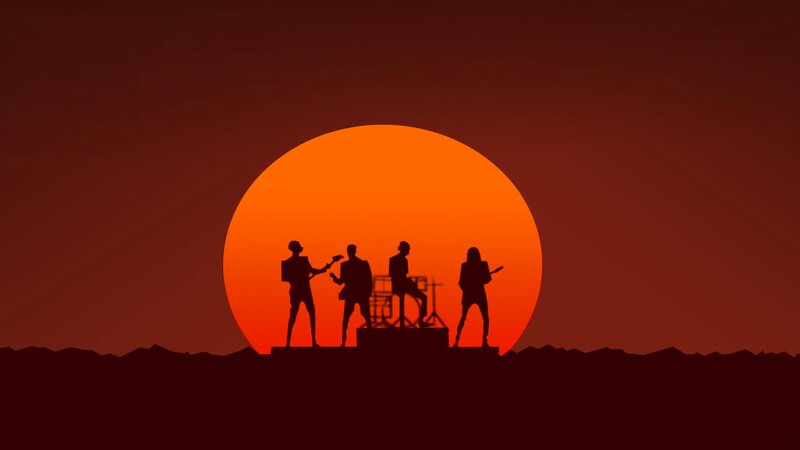 Silhouette Band on Stage