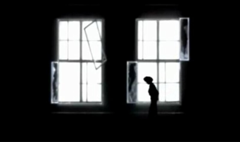 silhouette by window