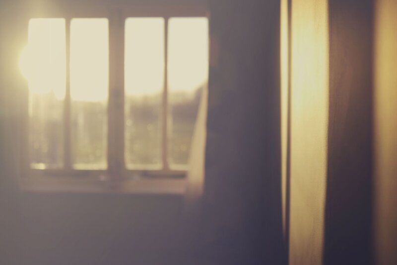 Silhouette by Window — Yellow