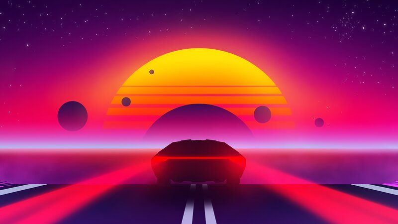 Silhouette Car on Road