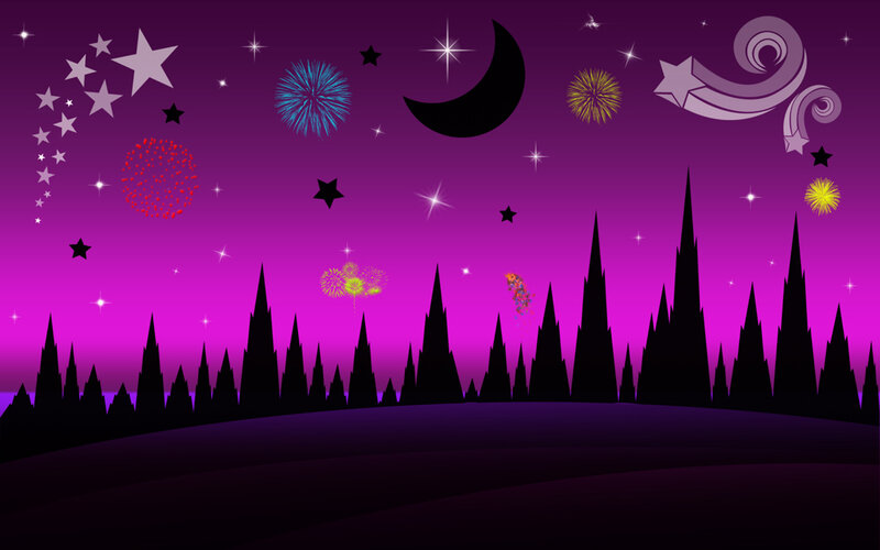 Silhouette Castle Skyline