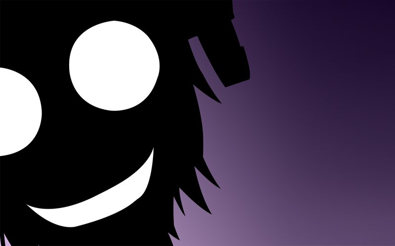 silhouette character face