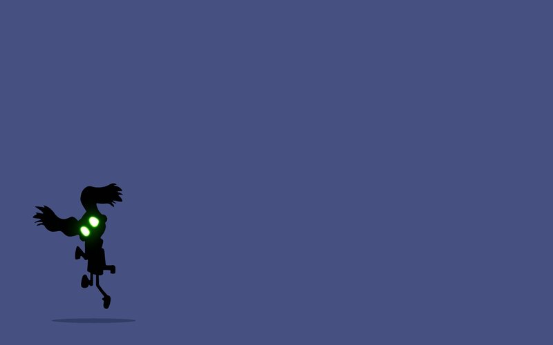 Silhouette Character Running