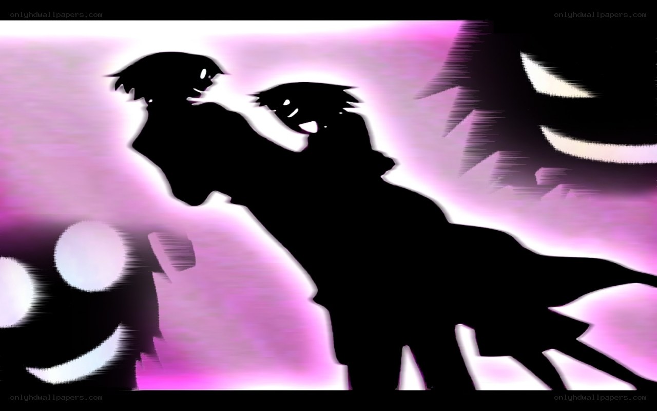 silhouette characters in action
