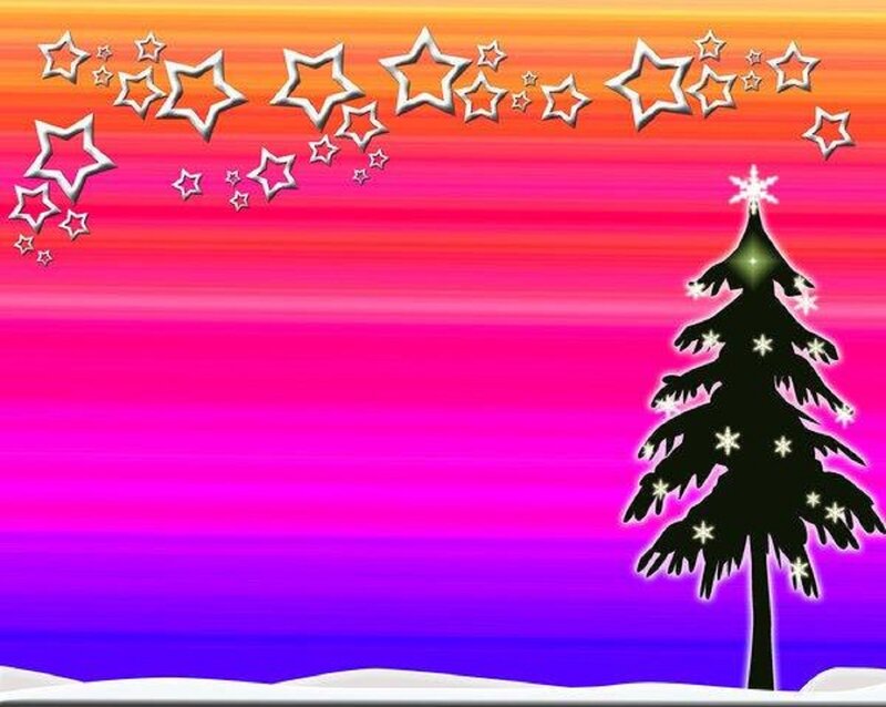 Silhouette Christmas Tree