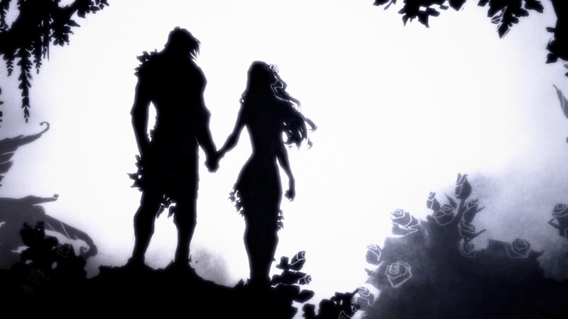 Silhouette Couple Holding Hands