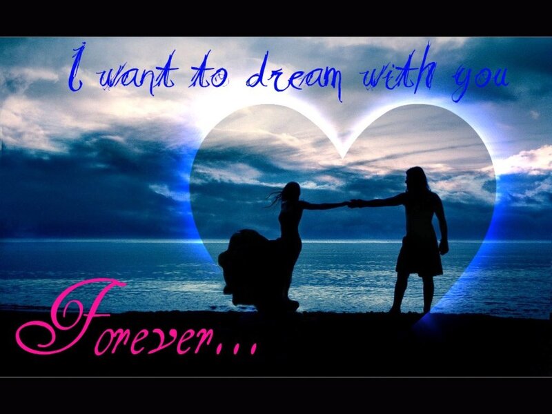 Silhouette Couple on Beach — Blue