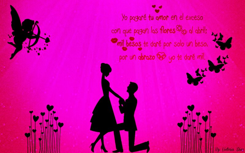 Silhouette Couple Proposal — Pink