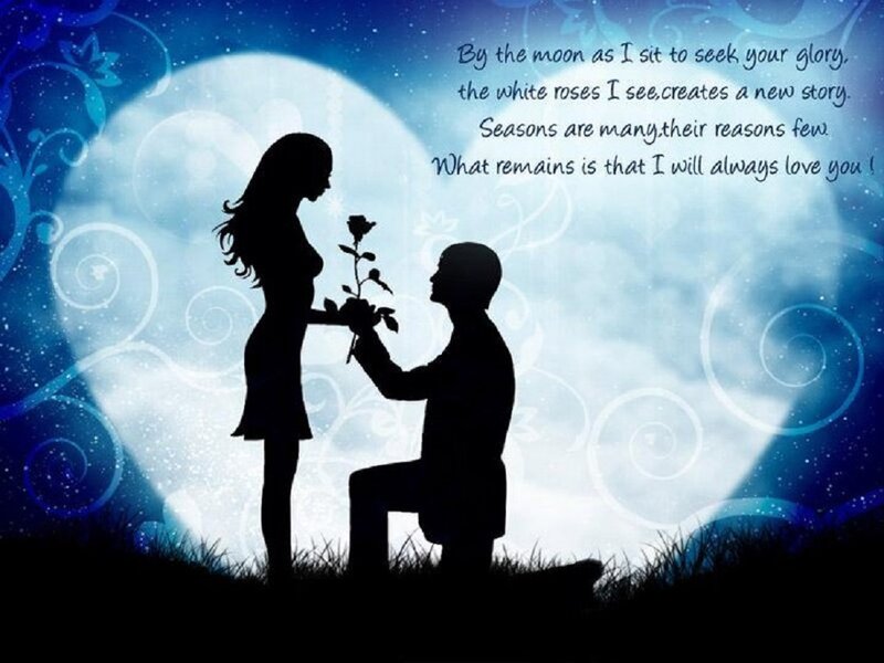 Silhouette Couple Proposal