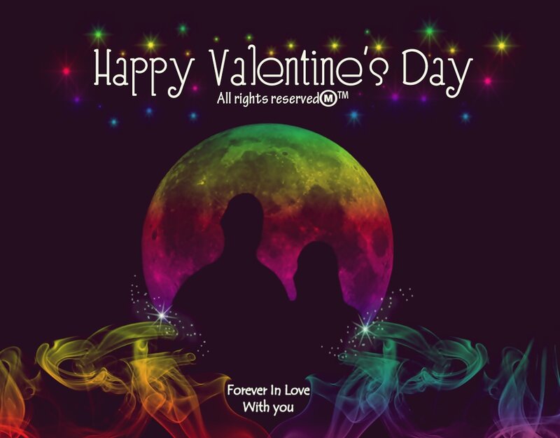 Silhouette Couple — Purple