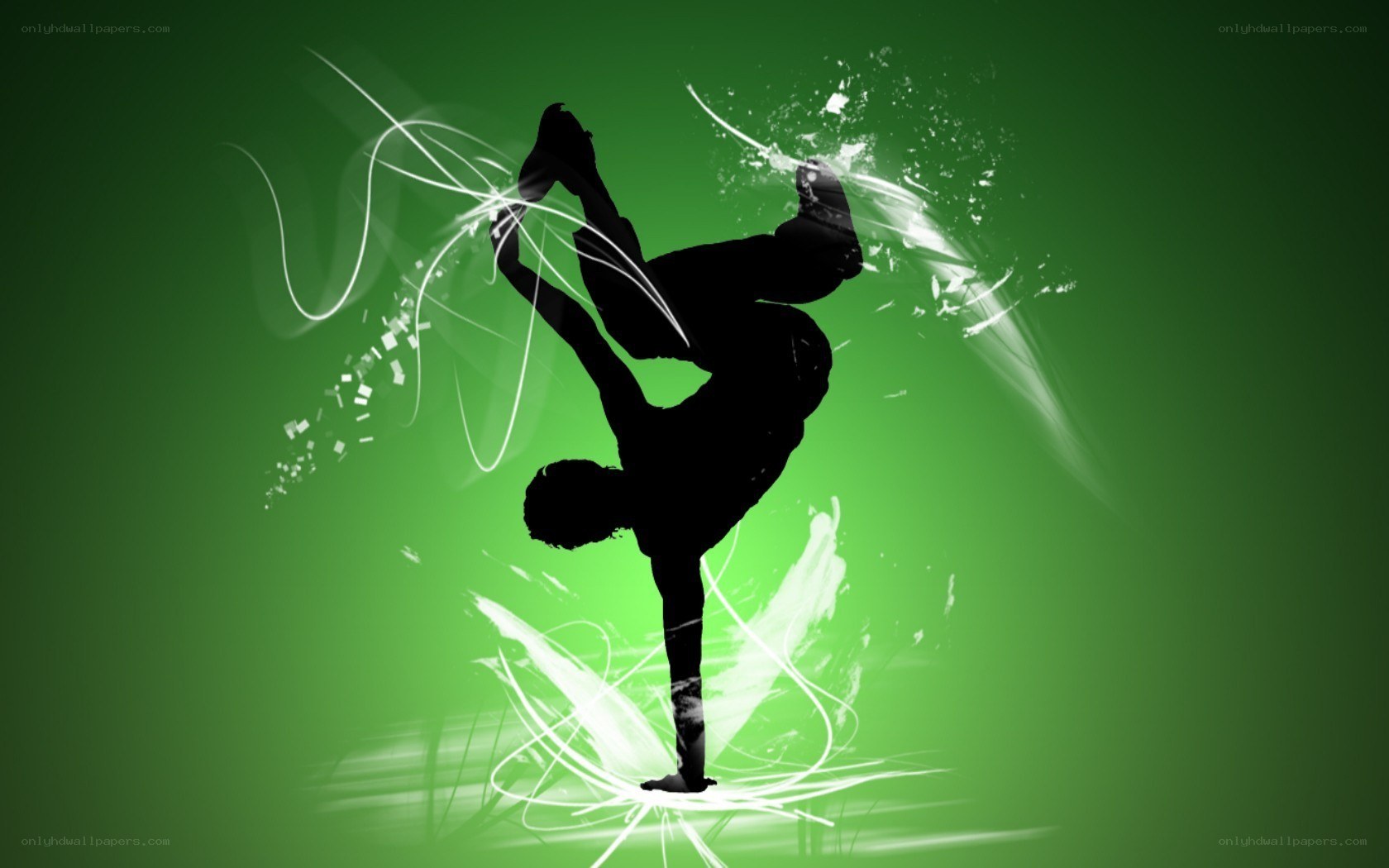 silhouette dancer in motion