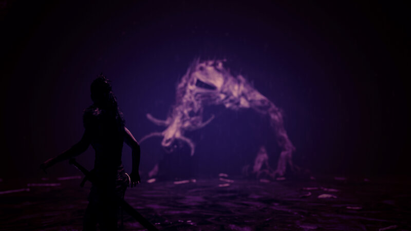 Silhouette Facing Monster