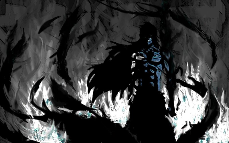 Silhouette Figure in Flames