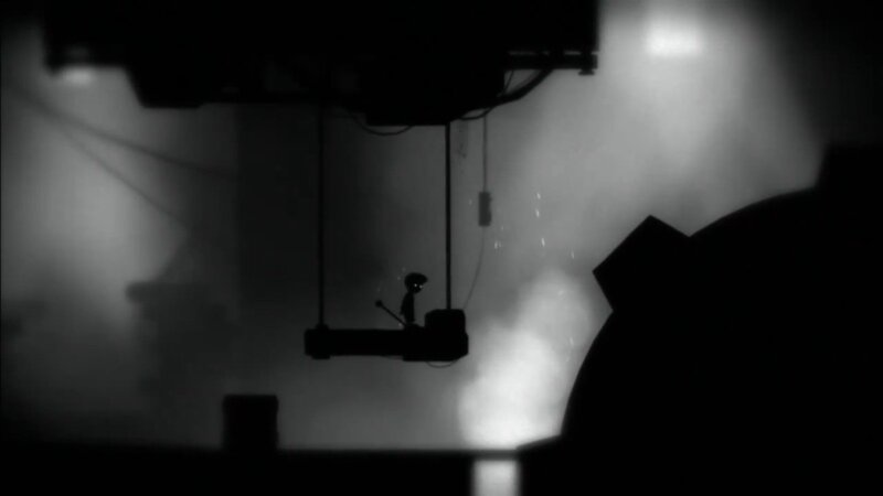 Silhouette figure on a platform
