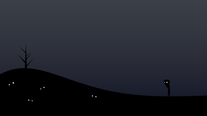 Silhouette Figure on Hill