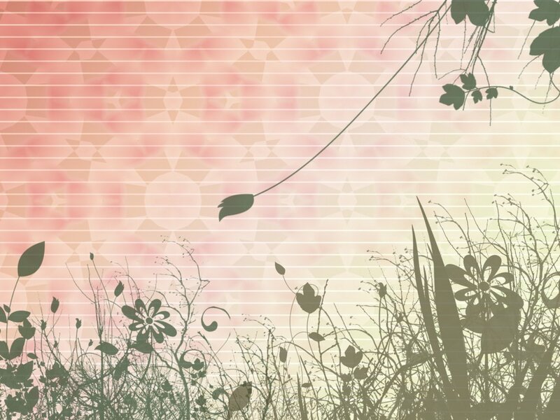 silhouette floral background