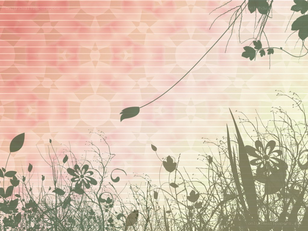 silhouette floral background