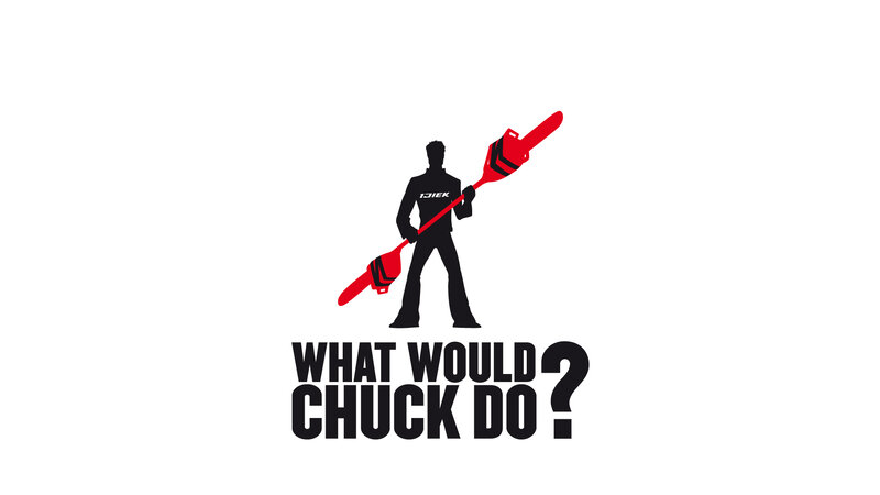Silhouette Holding Chainsaw — Black