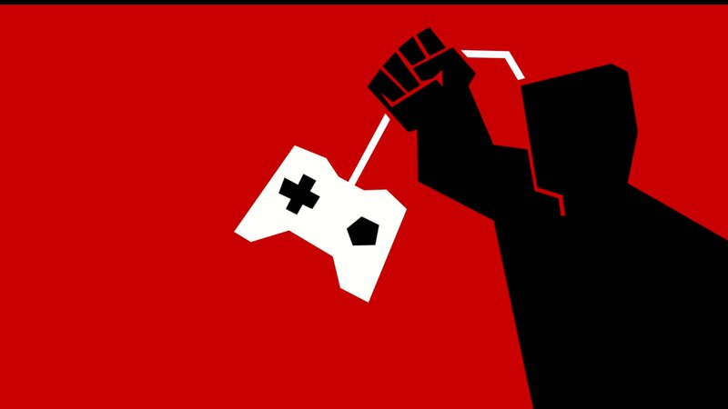 Silhouette Holding Game Controller