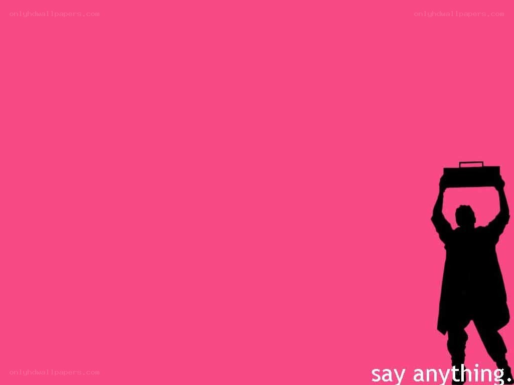 silhouette holding object