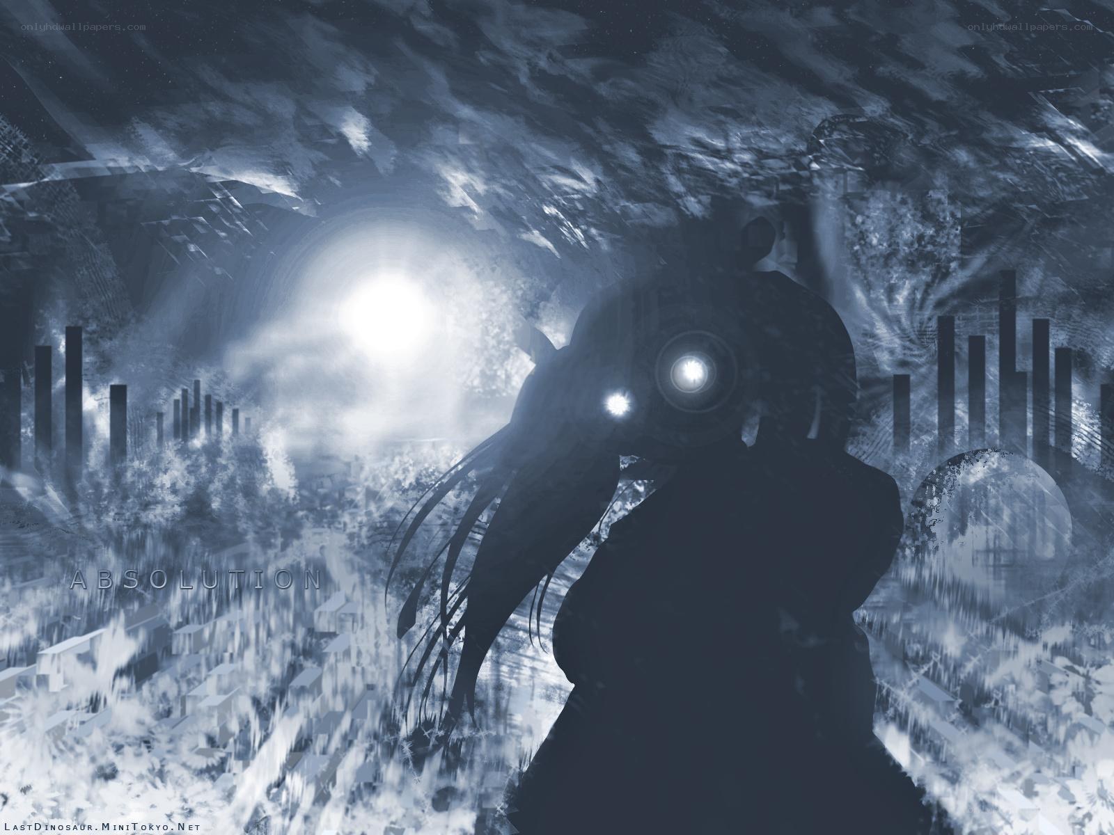 silhouette in a digital landscape