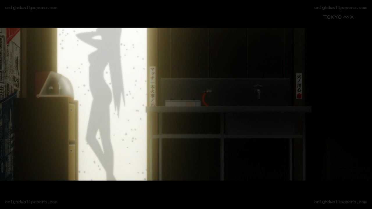 silhouette in a dim room