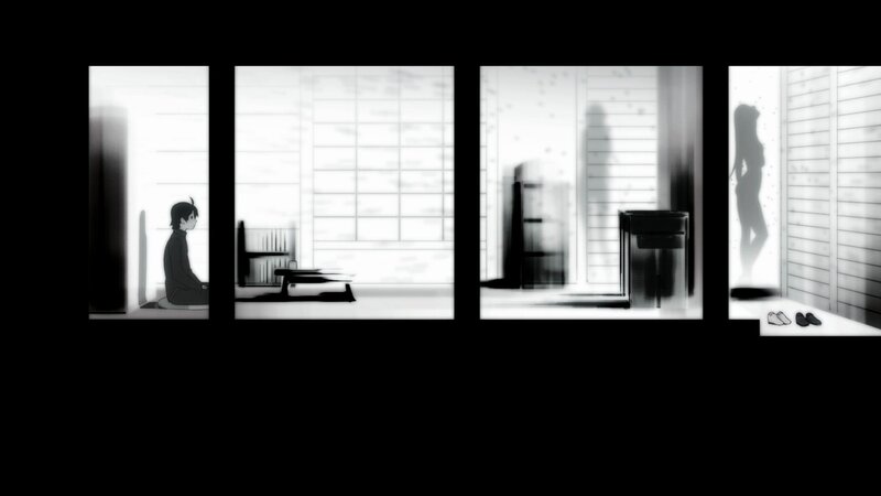 silhouette in a traditional room
