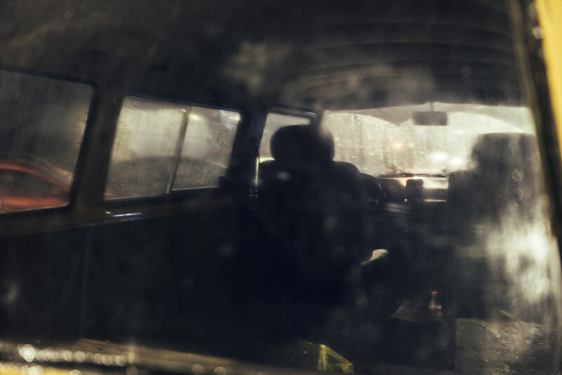 Silhouette in Car Interior
