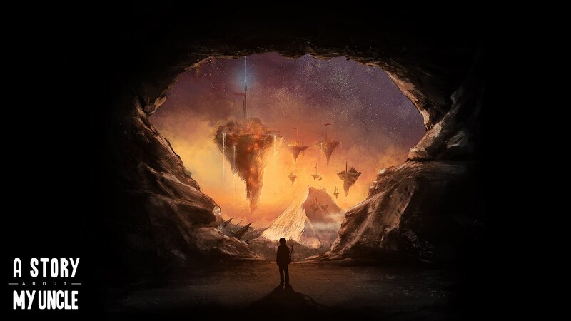 Silhouette in Cave — Black, Dramatic, Night