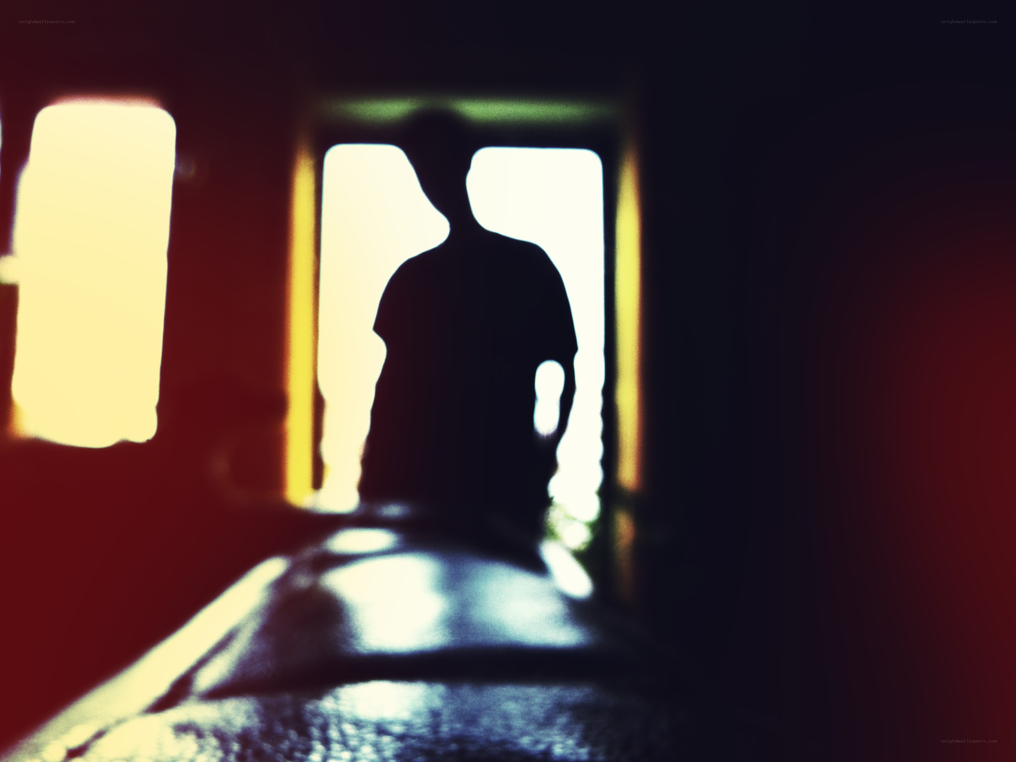 silhouette in doorway