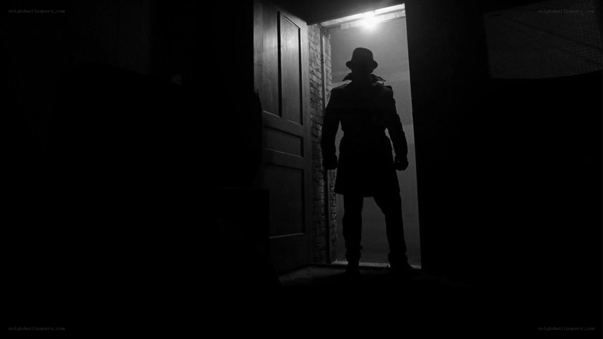 silhouette in doorway