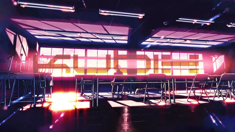 Silhouette in Empty Classroom