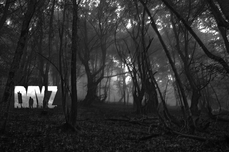 Silhouette in Forest — Black, Dark