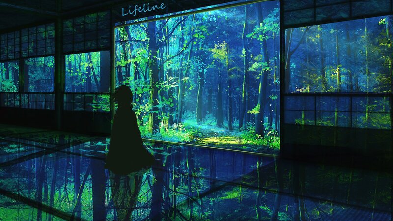 Silhouette in Forest Room