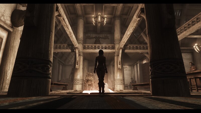 Silhouette in Hall