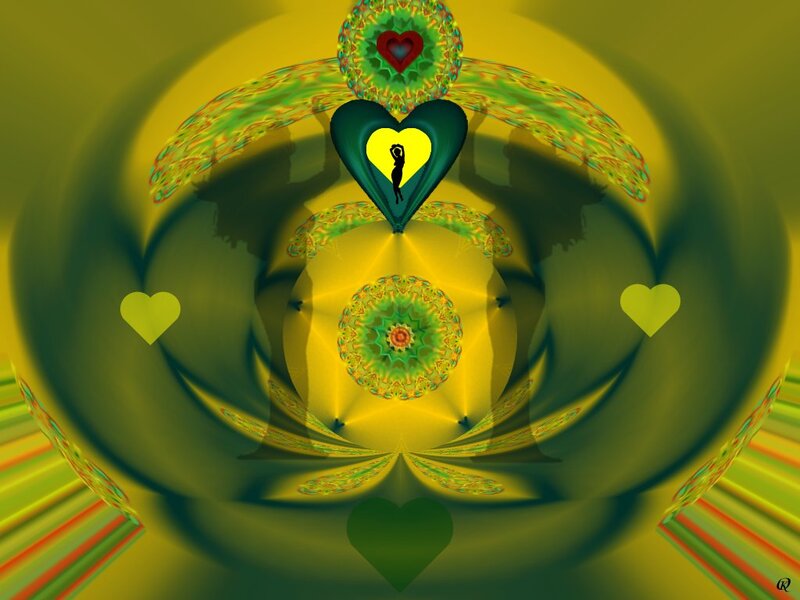 Silhouette in Heart Shape